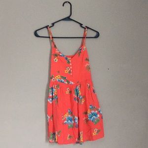 Peachy Floral Dress